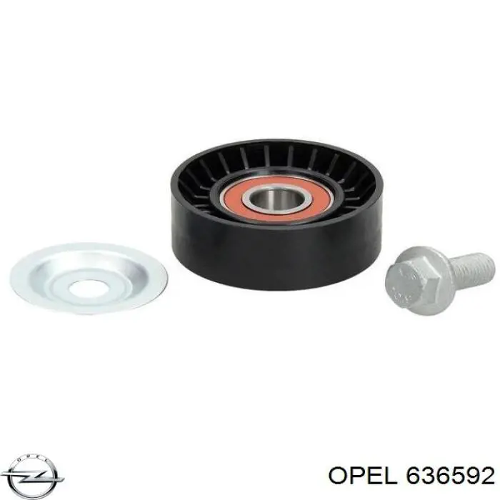 Роликовий модуль натяжителя ремня Opel 636592 цена, от 52.27 USD