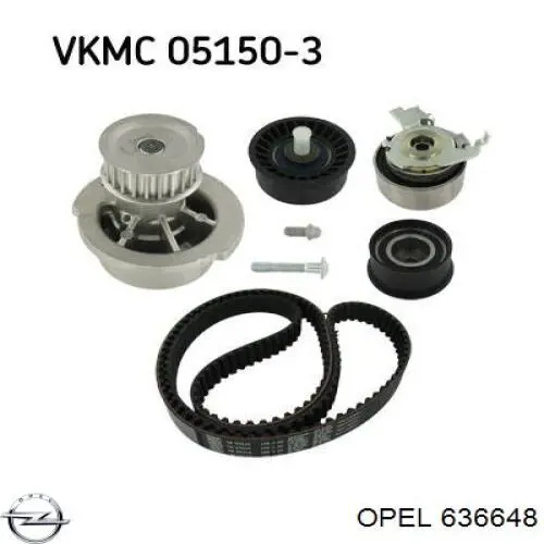 Купить 636648 Opel Кронштейн натяжителя ремня ГРМ