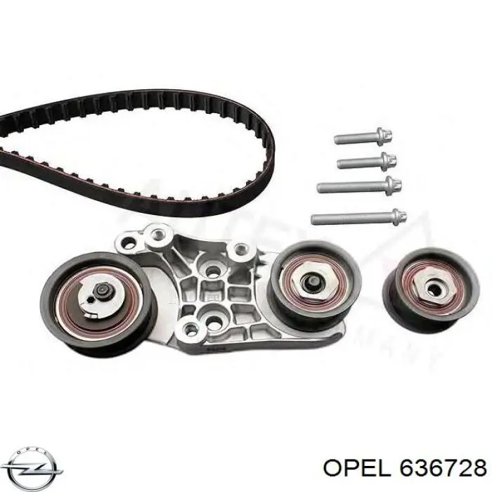 636728 Opel комплект грм