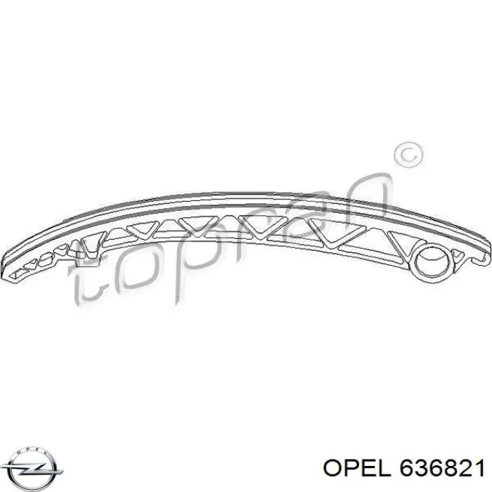 Купить 636821 Opel Успокоитель цепи ГРМ, левый