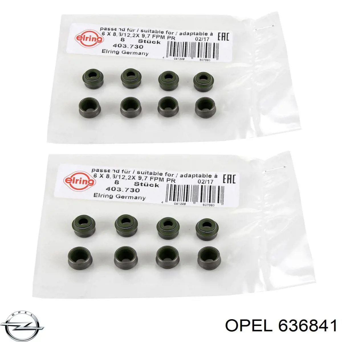 Сальник распредвала двигателя Opel 636841