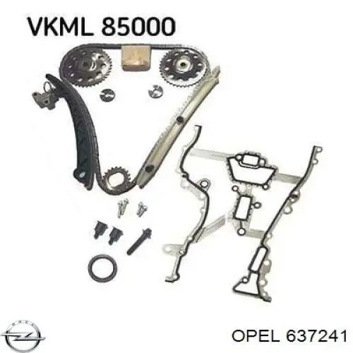 Цепь привода распредвала Opel 637241 цена, от 24.37 USD