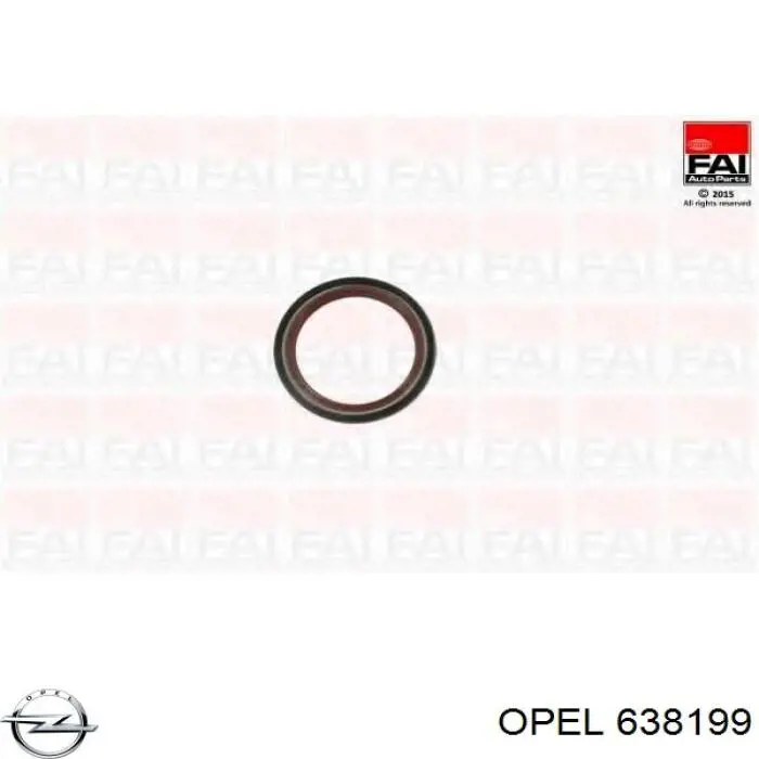 Сальник коленвала 638199 Opel