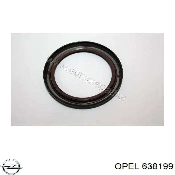 638199 Opel сальник коленвала двигателя передний
