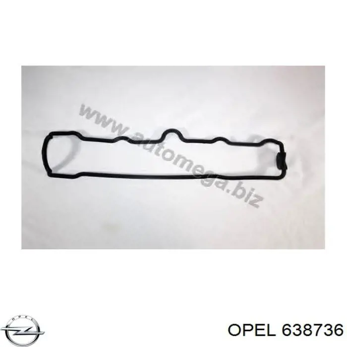 638736 Opel прокладка клапанной крышки двигателя левая