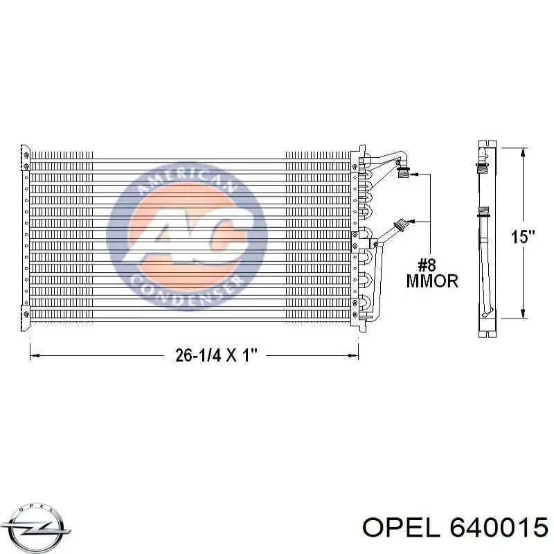 640015 Opel гидрокомпенсатор (гидротолкатель, толкатель клапанов)