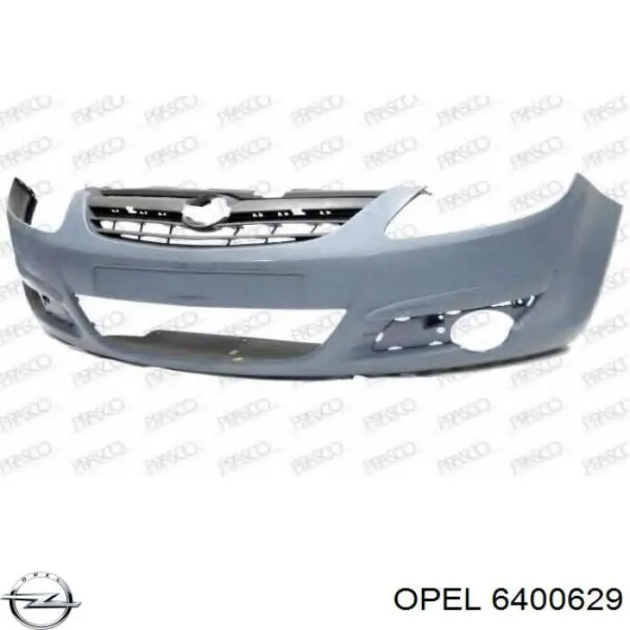 Передний бампер 6400629 Opel
