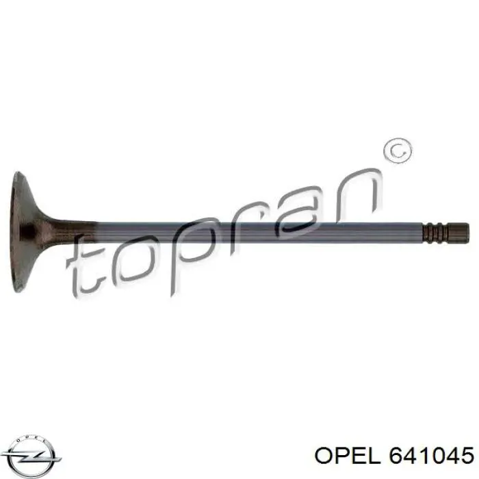 641045 Opel впускной клапан