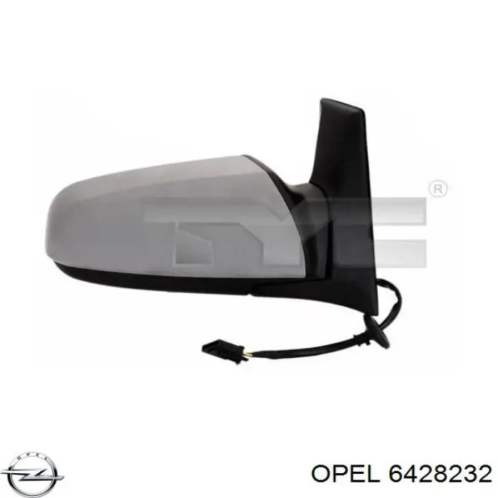 6428232 Opel зеркало заднего вида правое