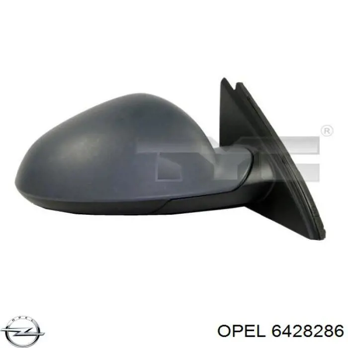 Зеркало заднего вида, левое Opel 6428286 цена, от 63.59 USD