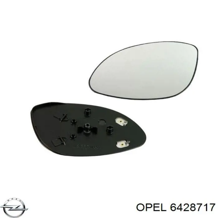 6428717 Opel зеркальный элемент зеркала заднего вида левого