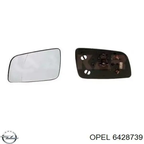 6428739 Opel зеркальный элемент зеркала заднего вида правого