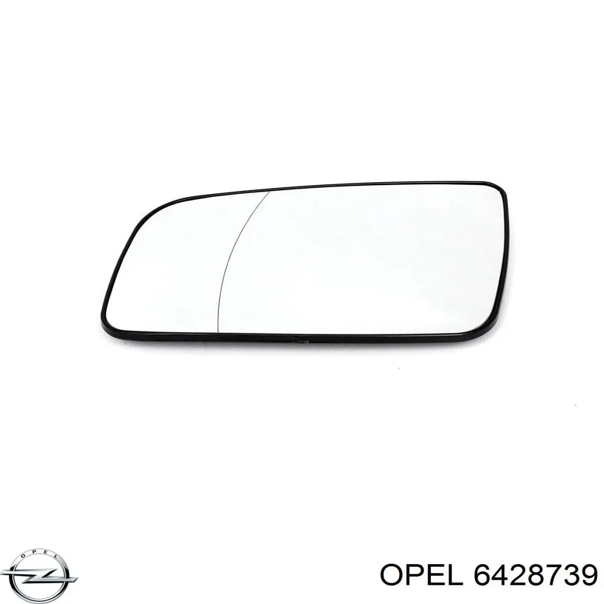 6428739 Opel Зеркальный элемент правого зеркала заднего вида