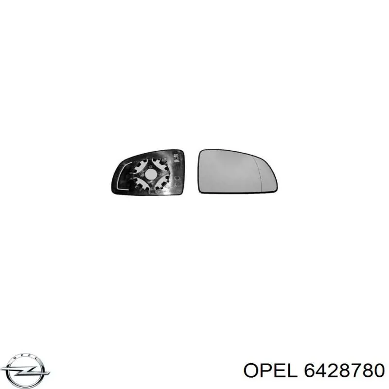 Стекло правого зеркала заднего вида 6428780 Opel