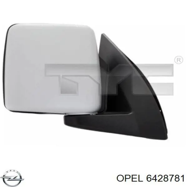 Зеркальный элемент водительского зеркала Opel 6428781 цена, от 10.26 USD