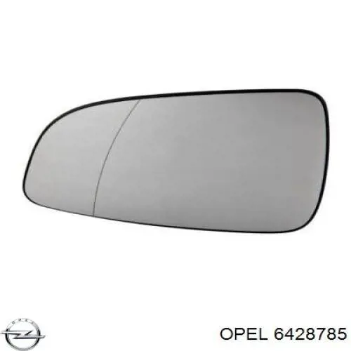 Зеркальный элемент правый Opel 6428785