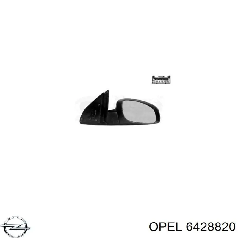6428820 Opel espelho de retrovisão direito