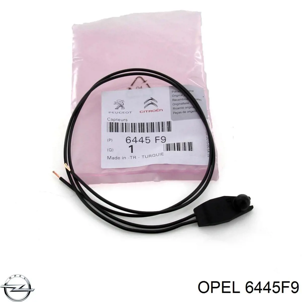 6445F9 Opel sensor de temperatura do meio ambiente