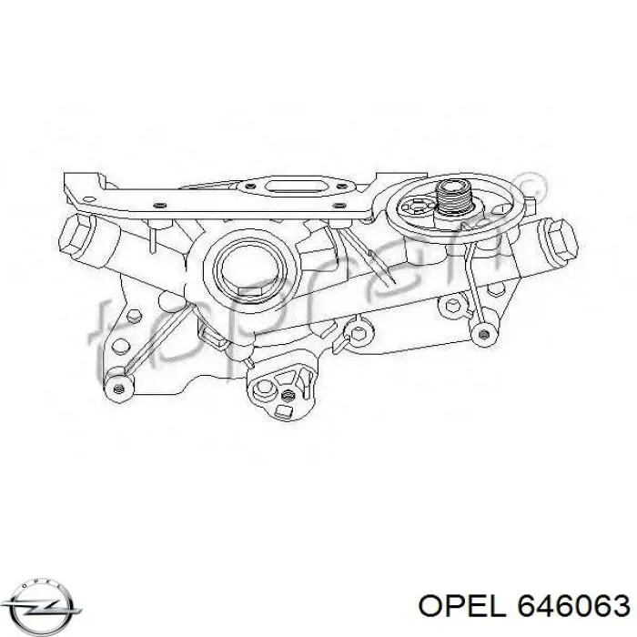 Масляный насос 646063 Opel