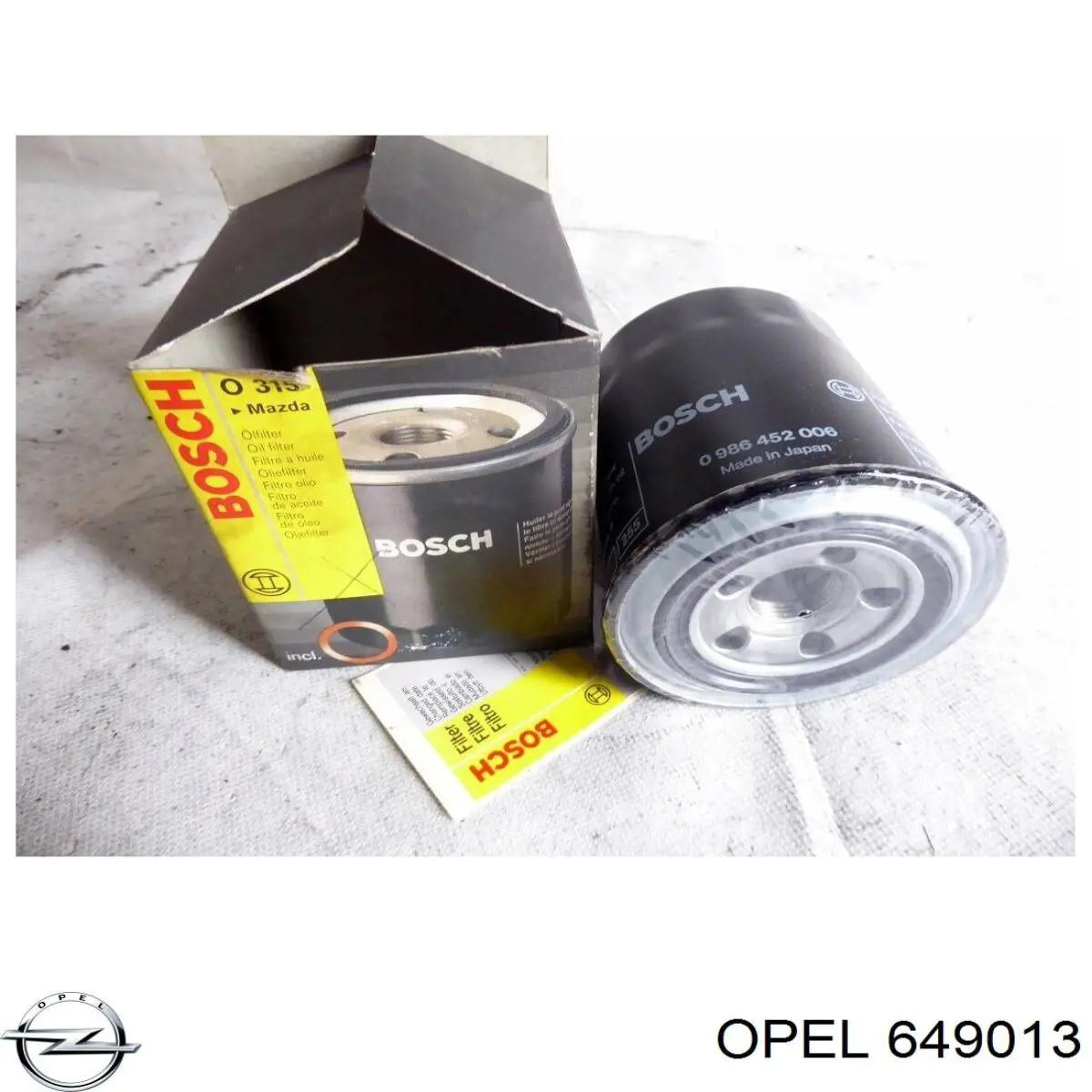 649013 Opel масляный фильтр