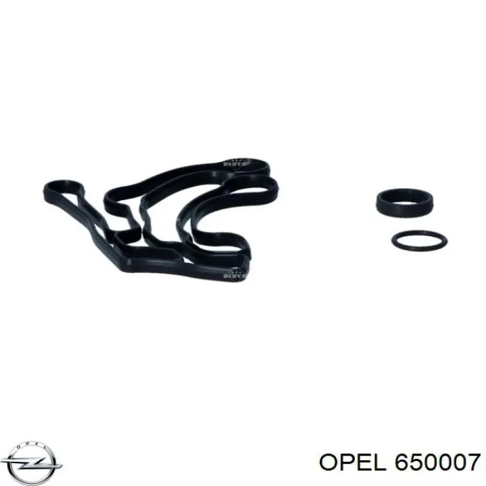 650007 Opel radiador de óleo (frigorífico, debaixo de filtro)