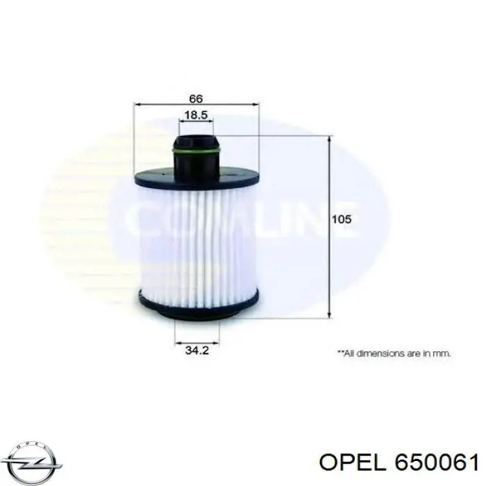 Купить 650061 Opel Фильтр центробежный очистки масла