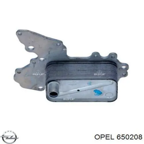 650208 Opel радиатор масляный (холодильник, под фильтром)