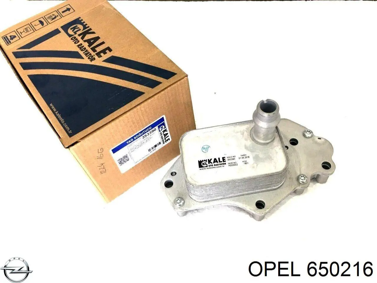650216 Opel radiador de óleo