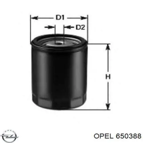 650388 Opel масляный фильтр