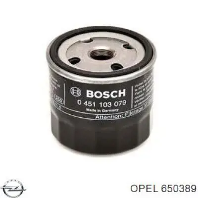 650389 Opel масляный фильтр