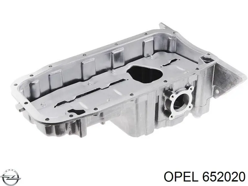 652020 Opel panela de óleo de cárter do motor