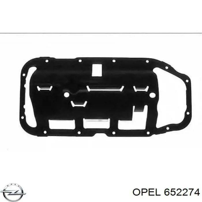 652274 Opel прокладка поддона картера двигателя