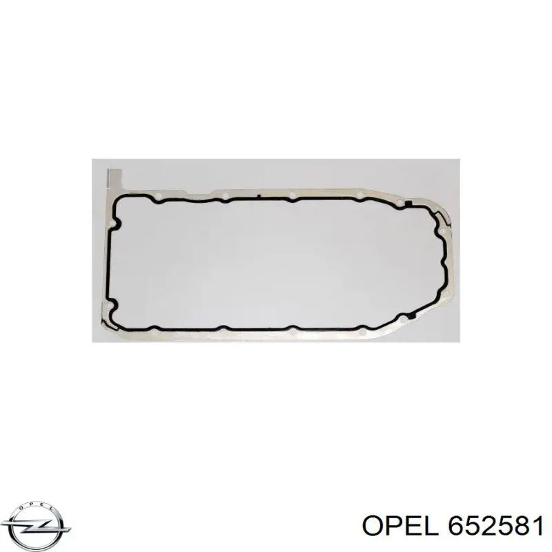 652581 Opel прокладка поддона картера двигателя верхняя