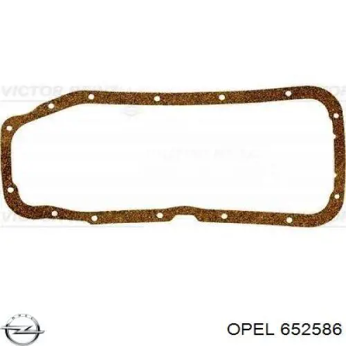 652586 Opel прокладка поддона картера двигателя