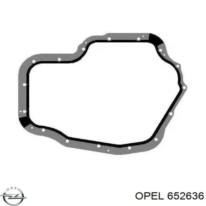 Прокладка поддона картера двигателя нижняя 0652636 Opel