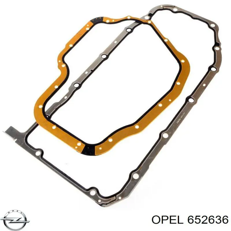 652636 Opel прокладка поддона картера двигателя нижняя