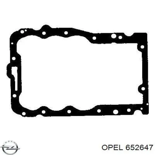 652647 Opel прокладка поддона картера двигателя
