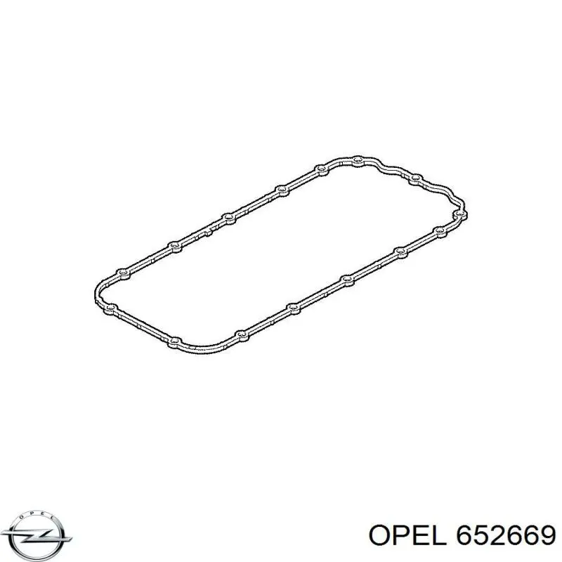 652669 Opel прокладка поддона картера двигателя