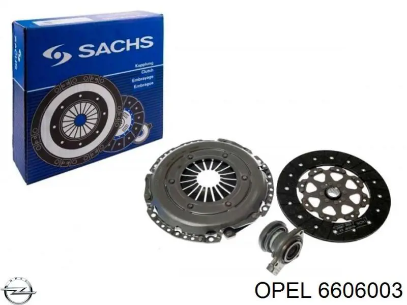 Комплект сцепления (3 части) Opel 6606003 цена, от 204.74 USD