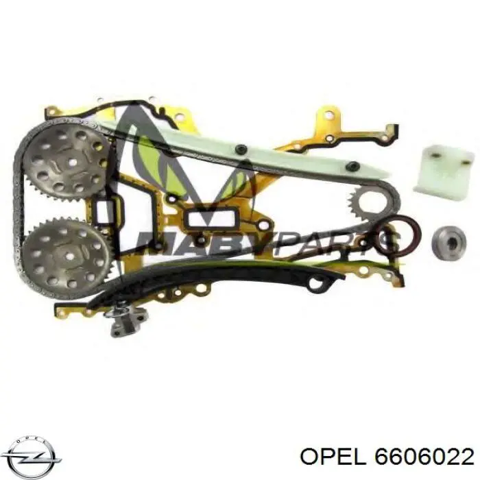 Ремкомплект ГРМ Opel 6606022 цена, от 89.66 USD