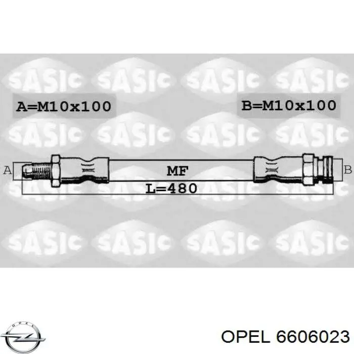Цепь ГРМ, комплект Opel 6606023