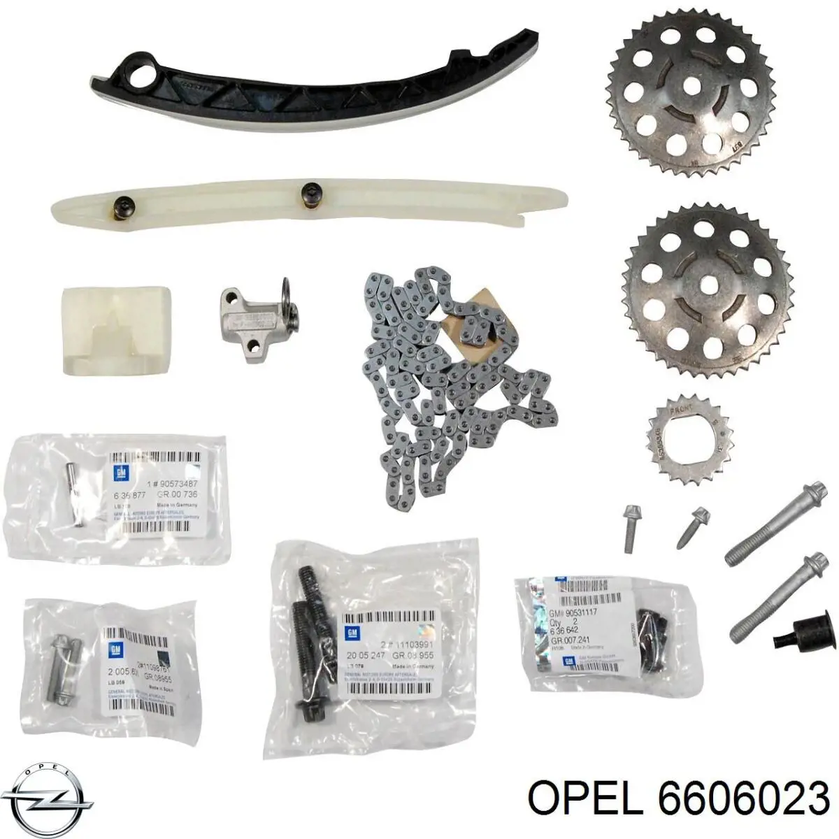 Комплект цепи ГРМ 6606023 Opel