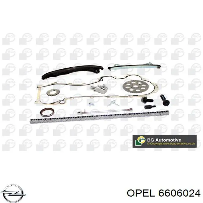 6606024 Opel cadeia do mecanismo de distribuição de gás, kit