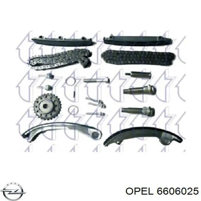 Ремкомплект ГРМ Opel 6606025 цена, от 157.96 USD