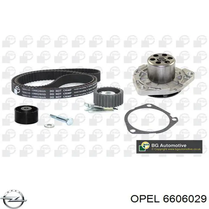 ГРМ ремни, комплект Opel 6606029 цена, от 84.75 USD