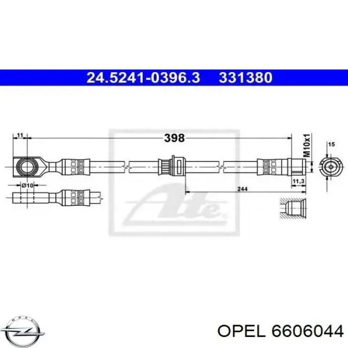 Верхний комплект прокладок двигателя Opel 6606044 цена, от 101.80 USD