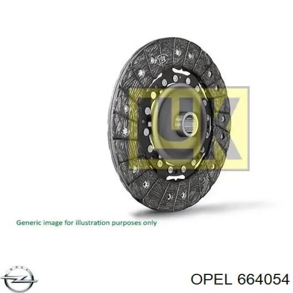 664054 Opel disco de embraiagem