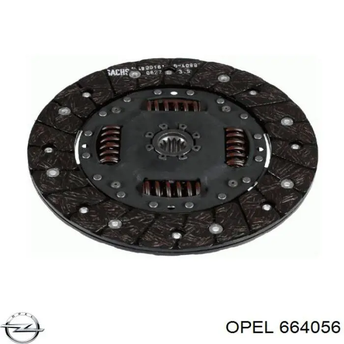 664056 Opel диск сцепления