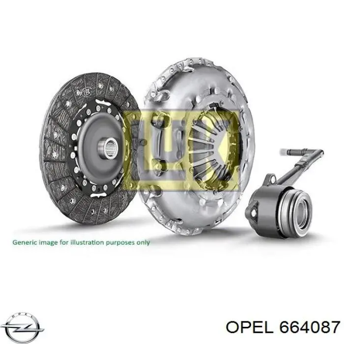 664087 Opel disco de embraiagem