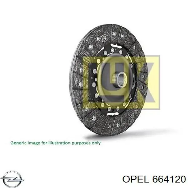 Диск сцепления Opel 664120 цена, от 82.46 USD